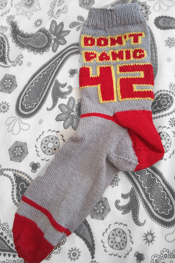 Free Knitting Pattern for Don't Panic Sporty Socks