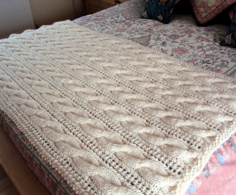 Free Knitting Pattern for Dreamy Decor Throw