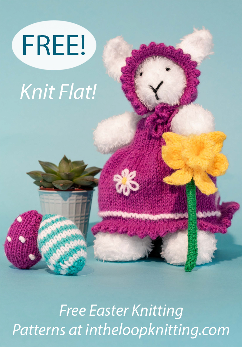 Free Easter Knitting Pattern Easter Bunny, Egg, and Daffodil