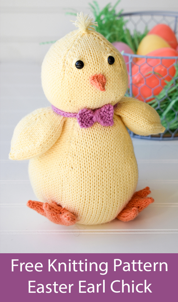 Free Easter Knitting Pattern Chick Toy Easter Earl