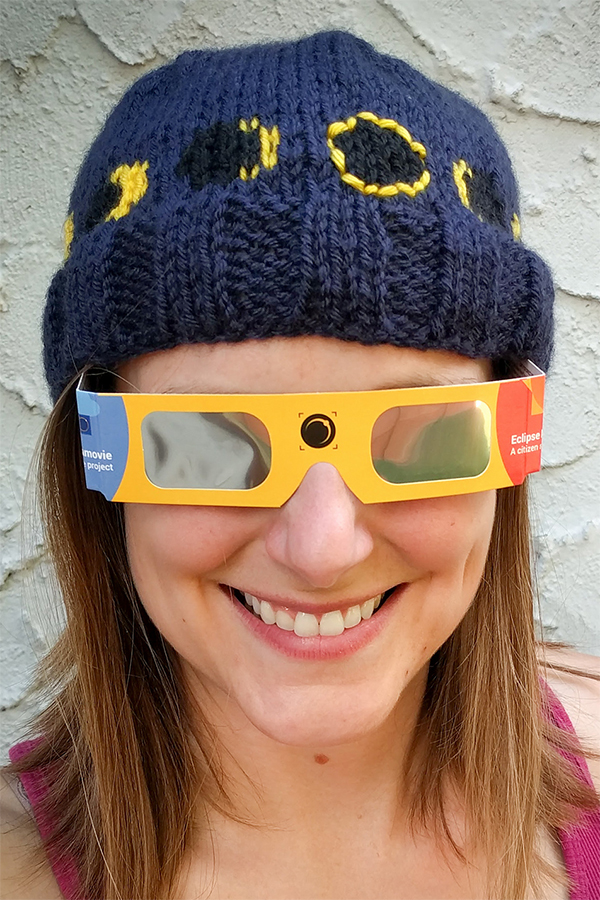 Knitting Pattern for Solar Eclipse Knit Hats