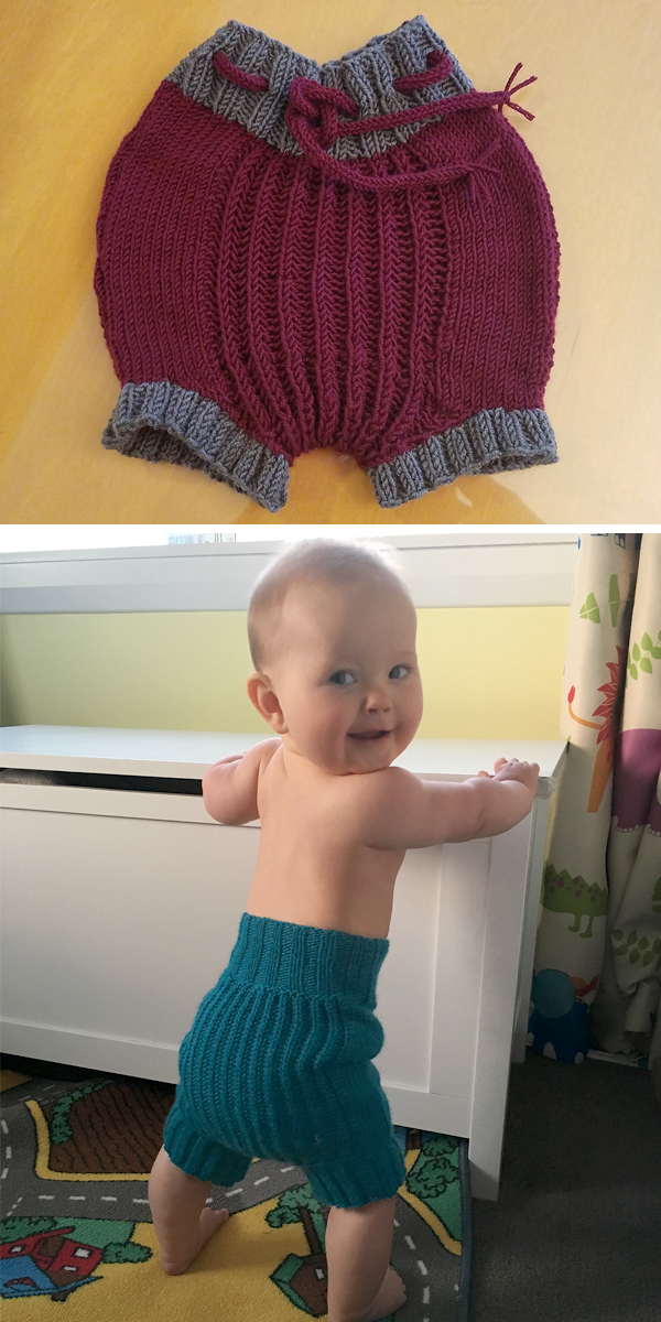 Free Knitting Pattern for Stretchy Baby Soaker