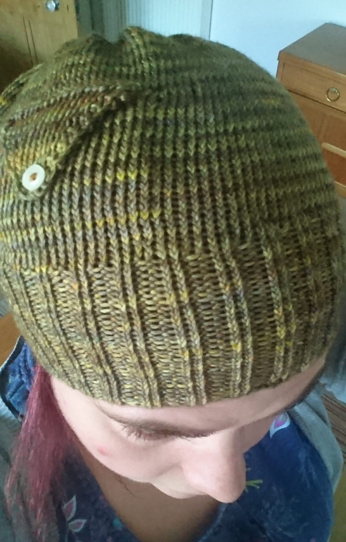 Free Knitting Pattern for Hat with Pocket