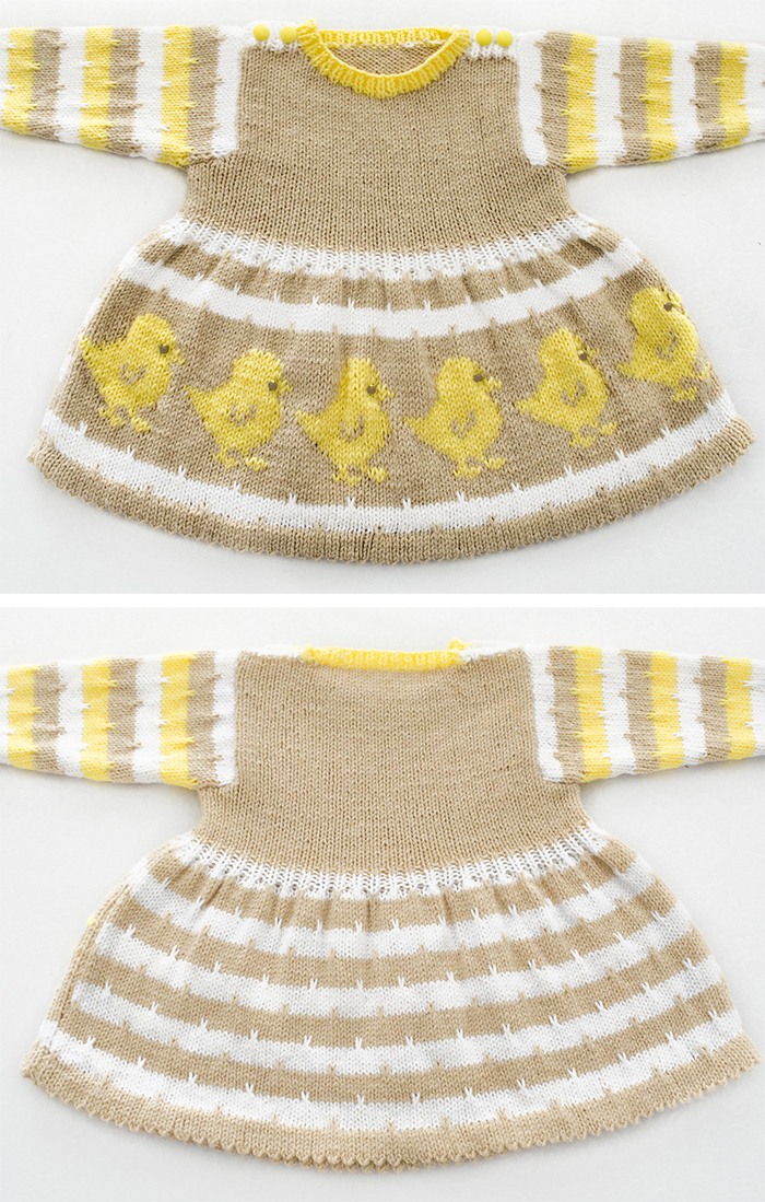 Free Knitting Pattern for Eggy Chicky Dress