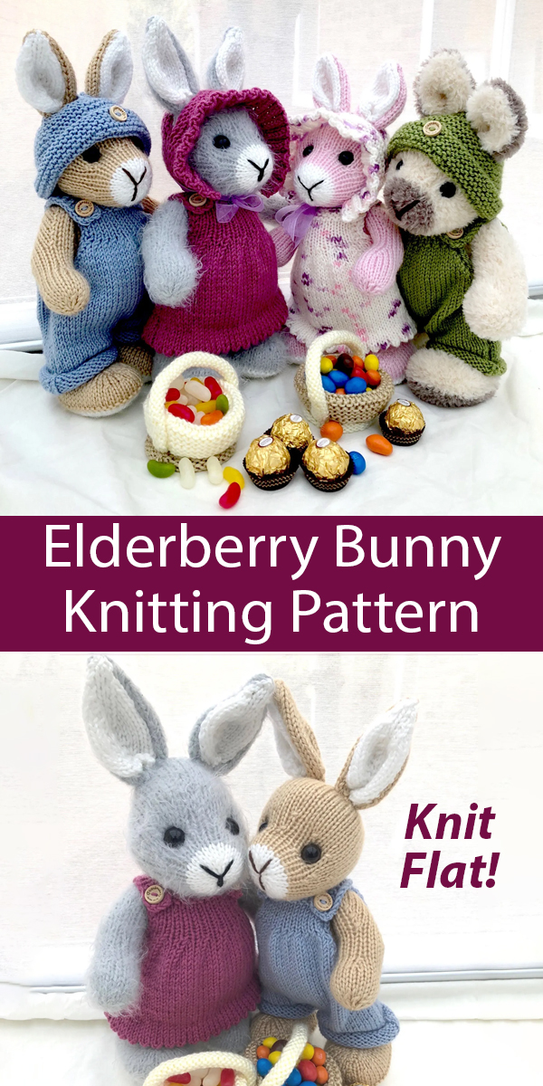 Elderberry Bunny Knitting Pattern Easter Bunny