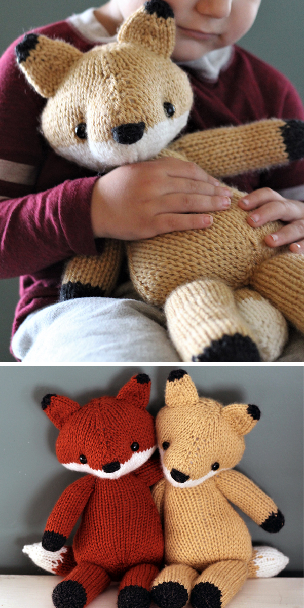 Knitting Pattern for Emerson the Fox