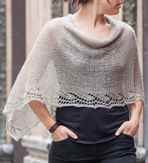 Free Knitting Pattern for Emilia Poncho