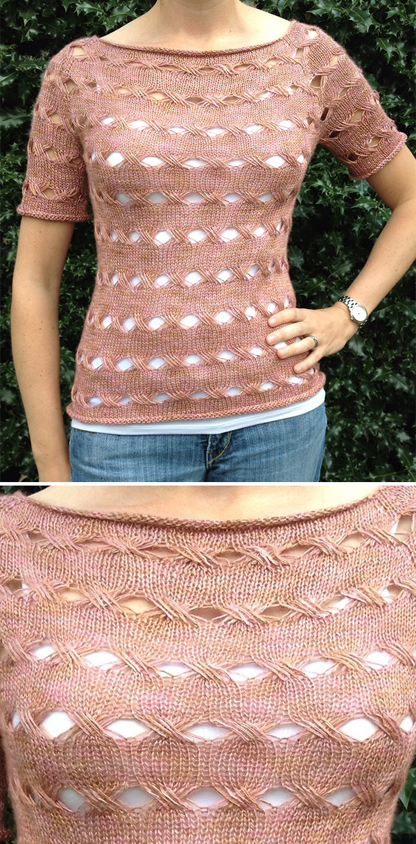 Knitting Pattern for Equation Top