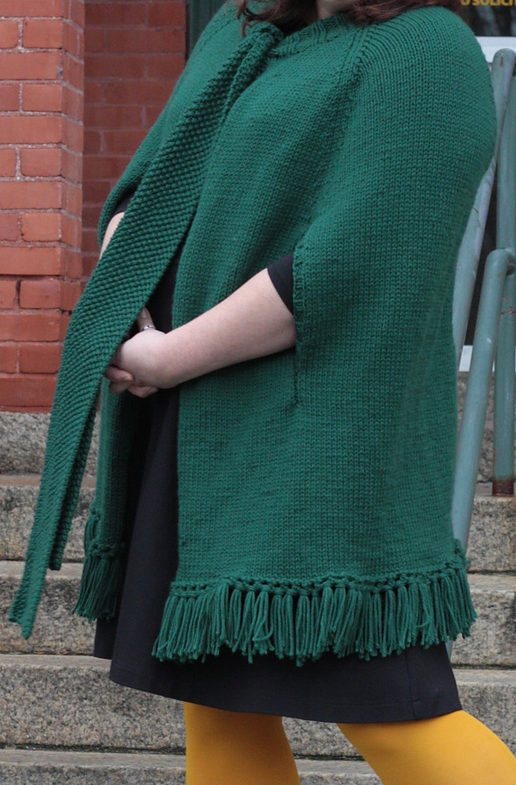 Free Knitting Pattern for Erin Poncho