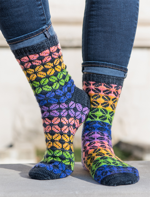 Free Knitting Pattern for Escape Reality Socks
