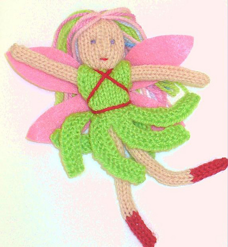 Free Knitting Pattern for Fairy Pin