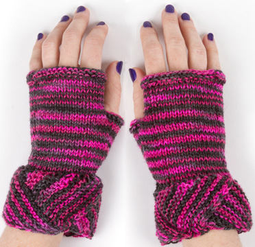Free Knitting Pattern for Fairyland Fingerless Mitts