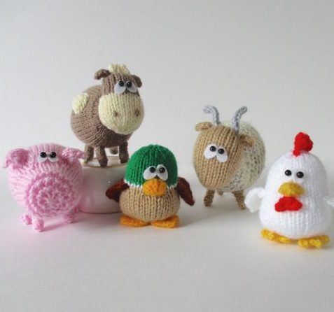 Knitting pattern for Farmyard Animals