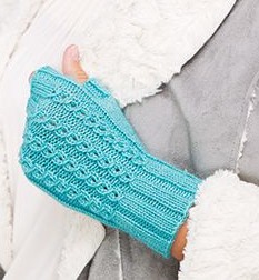 Free knitting pattern for Faux Cable Mitts and more wrist warmer knitting patterns