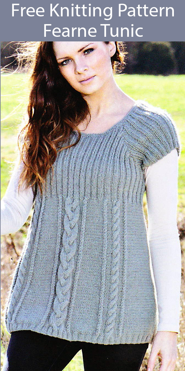 Free Knitting Pattern for Fearne Tunic Sweater