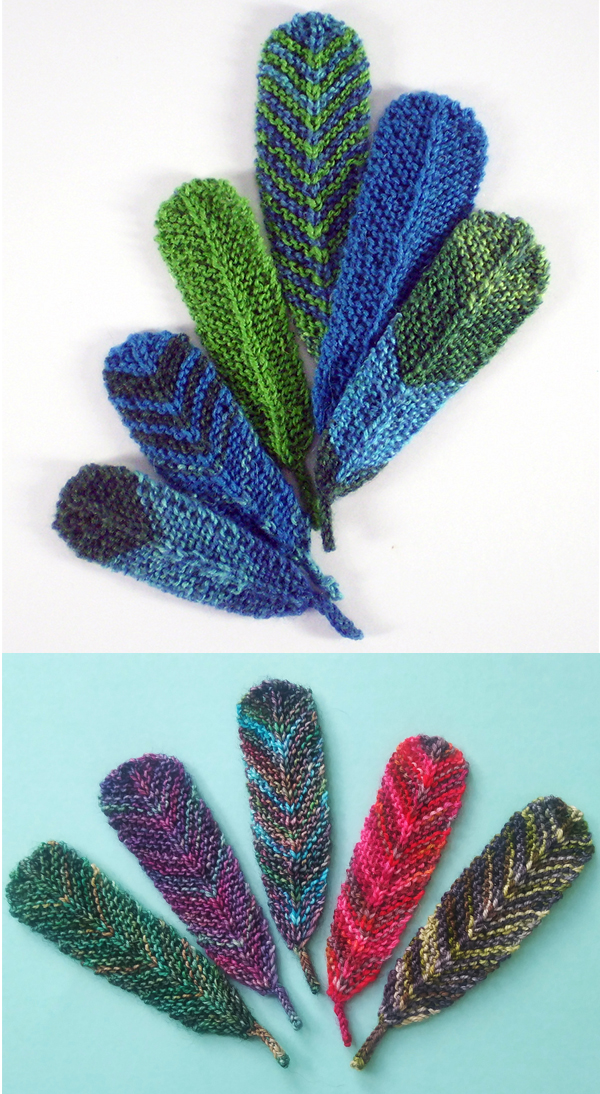 Knitting Pattern for Feathers