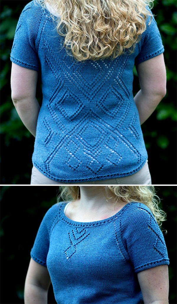 Free knitting pattern for Feels Like Me Top