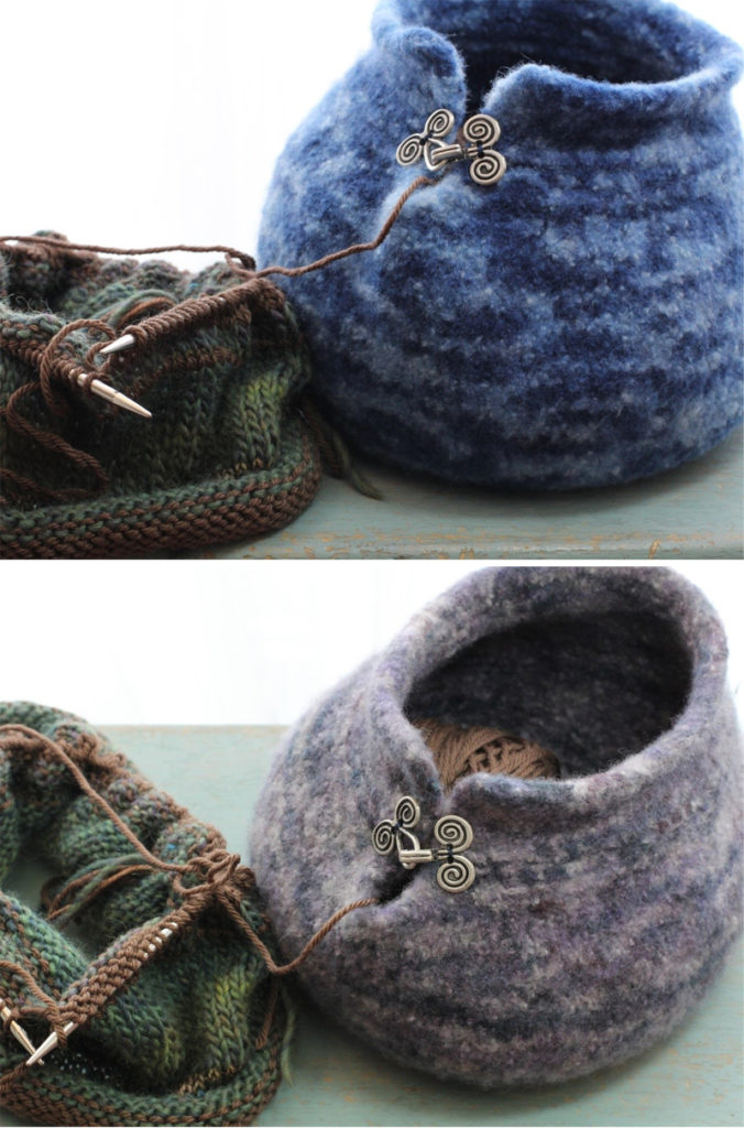 Knitting Pattern for Felted Yarn Bowl