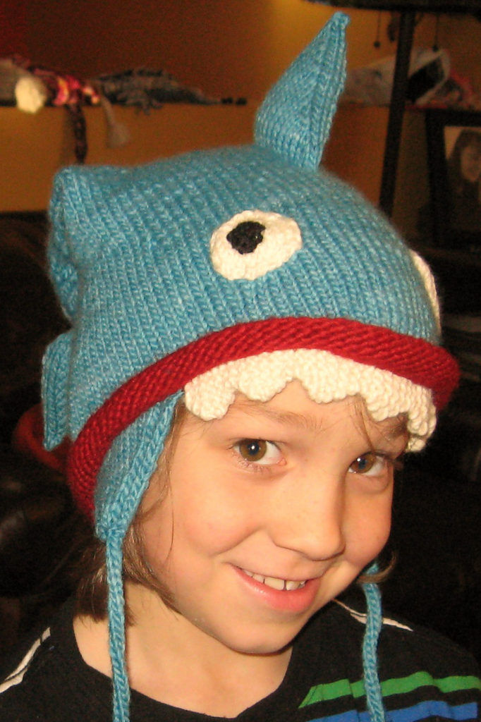 Free Knitting Pattern for Shark Hat