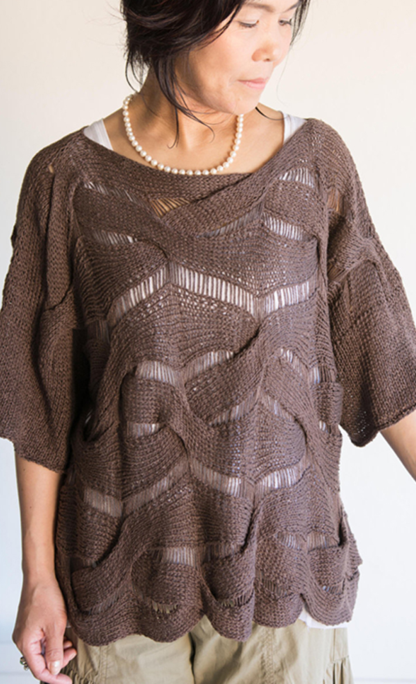 Knitting pattern for Forest Weave Top