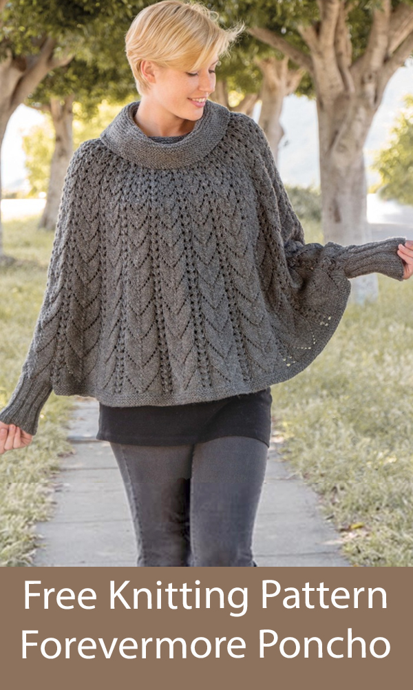 Free Knitting Pattern Forevermore Poncho