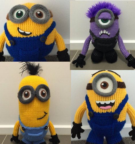 Knitting Patterns for Minions Toys
