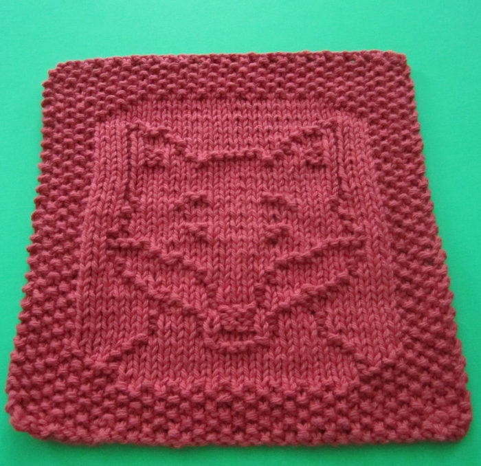 Free Knitting Pattern for Fox Cloth