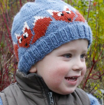 Fox Motif Hat Free Knitting Pattern