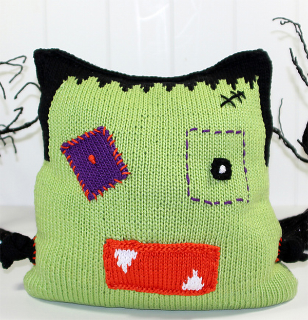 Free Knitting Patterns for Count Frankenstein Pillow
