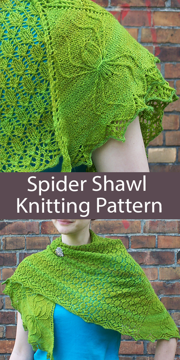 Shawl Knitting Pattern Spider Shawl