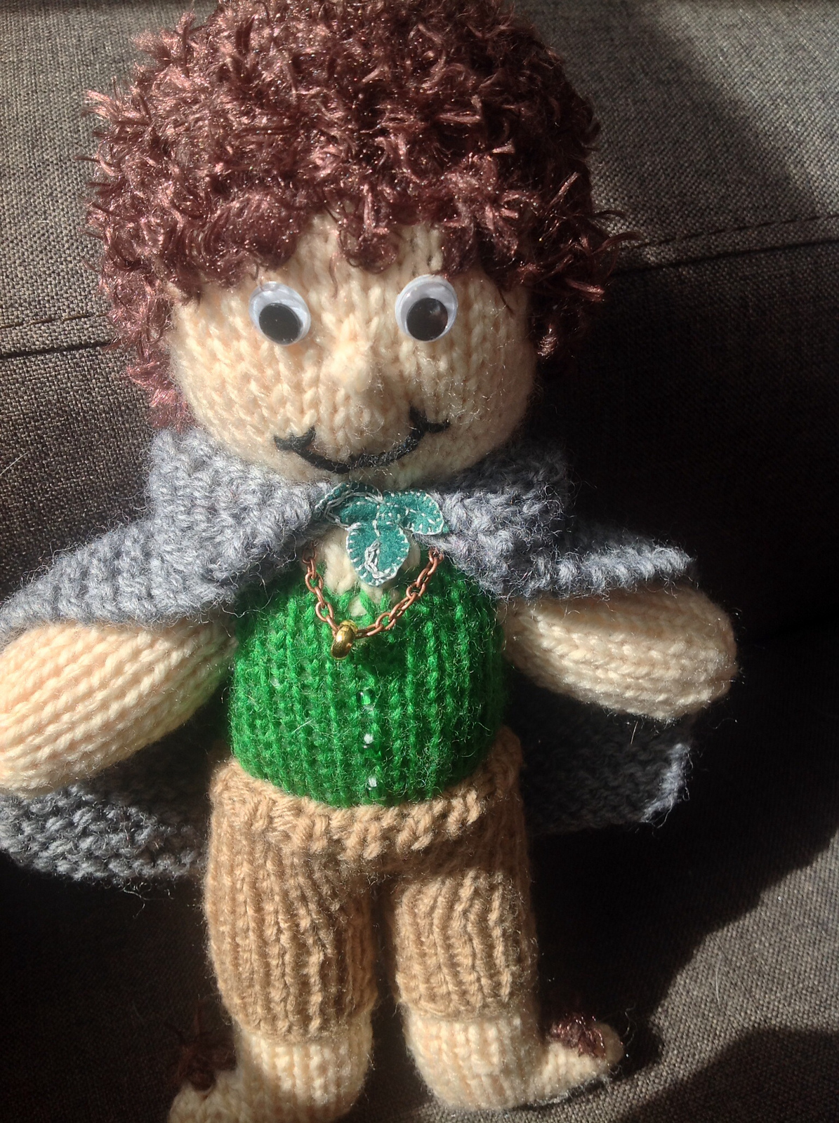 Free Knitting Pattern for Frodo Baggins