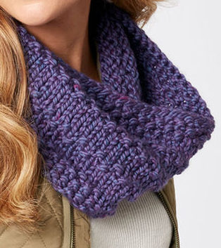 Free Knitting Pattern for Quick Easy Full Circle Cowl