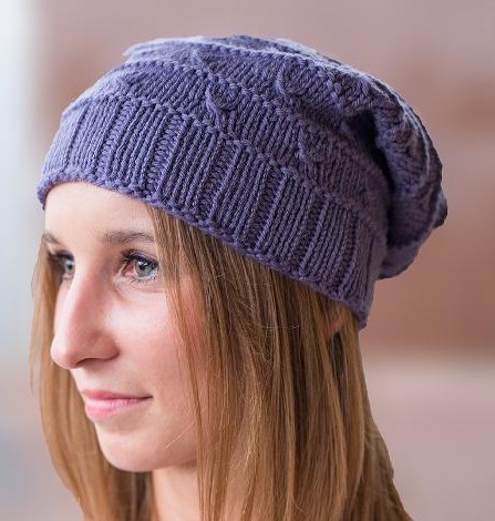 Knots Slouchy Hat Free Knitting Pattern and more free slouchy hat knitting patterns