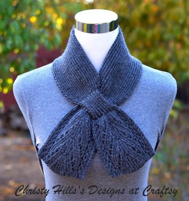 Knitting pattern for Everest Scarf