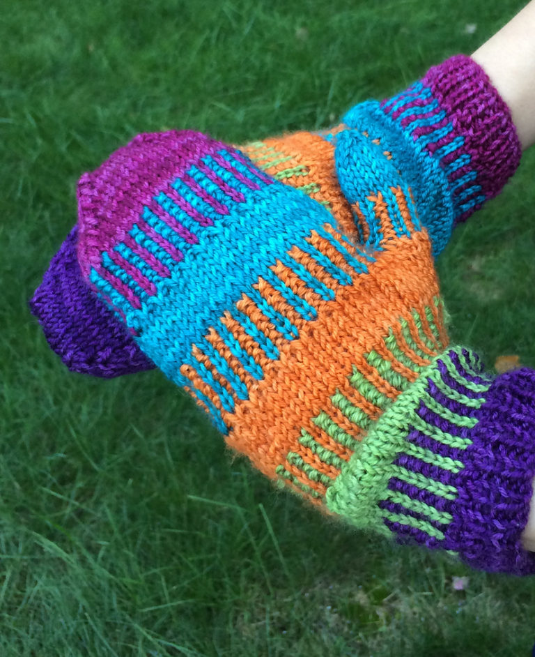 Free Knitting Pattern for Funktastic Mittens
