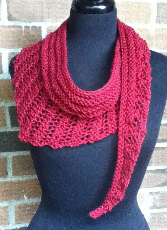 Gallatin Scarf free knitting pattern and more lacy scarf knitting patterns