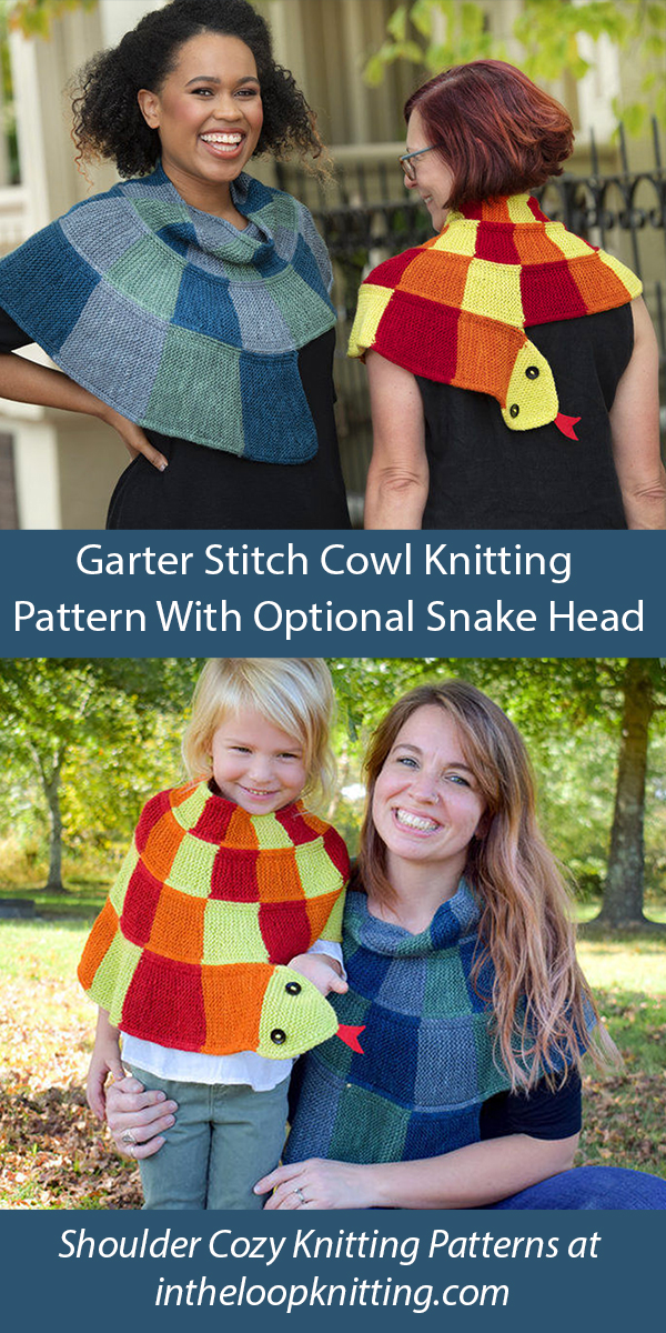 Garter Stitch Cowl Knitting Pattern Games Night Cowl
