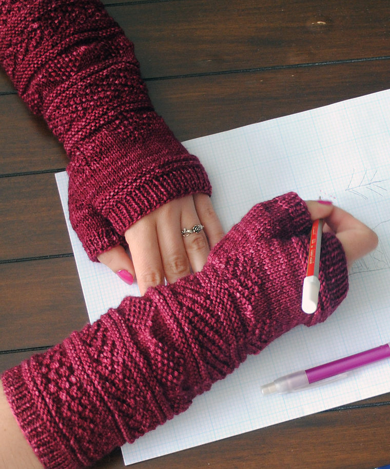 Free Knitting Pattern for Gansey Wristers