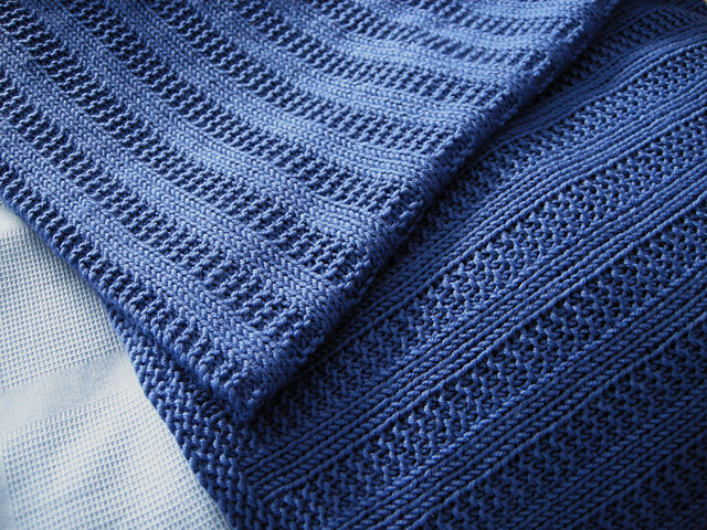 Free knitting pattern for Garter Rib Baby Blanket and more baby blanket knitting patterns