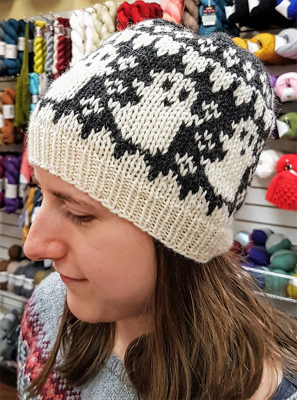Free Knitting Pattern for Ghost Hat