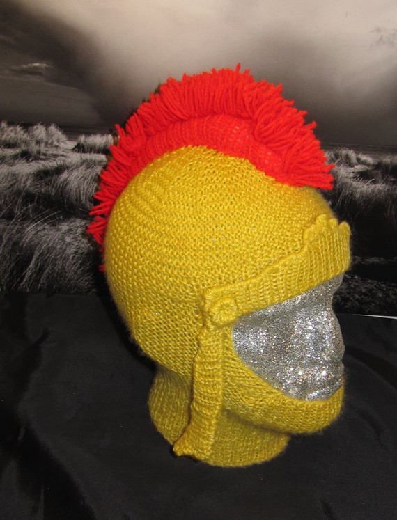 Gladiator Helmet Hat Knitting Pattern and more fun knitting patterns