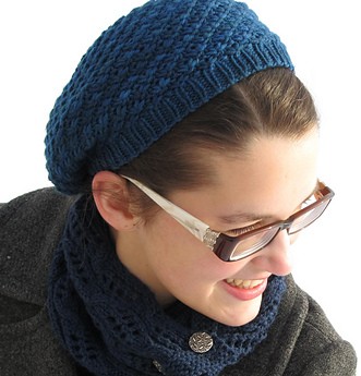Free knitting pattern for Godric Hollows Hat slouchy beanie inspired by hat Hermione Granger wore in Harry Potter