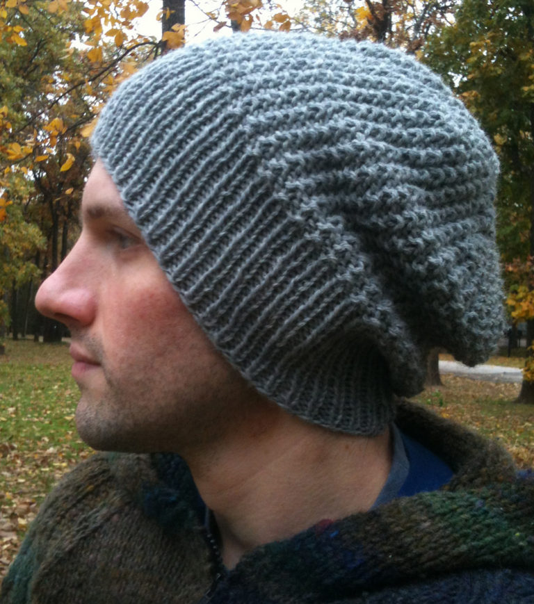 Free Knitting Pattern for Graham Slouchy Beanie