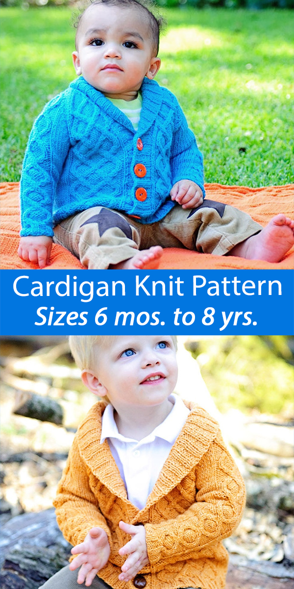 Knitting Pattern Gramps Baby Cardigan Child Sweater