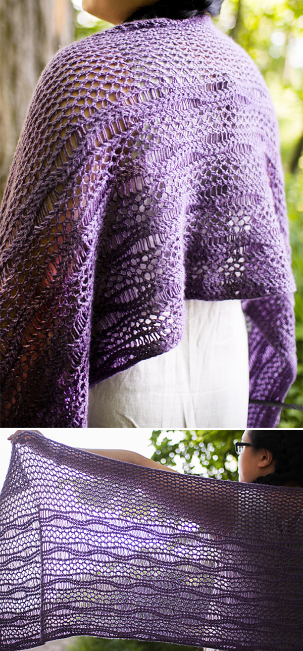 Free Knitting Pattern for Guild Park Shawl
