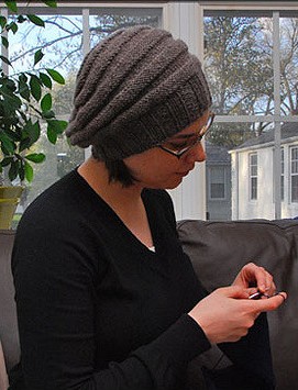 Free knitting pattern for Guinan Hat inspired by Star Trek