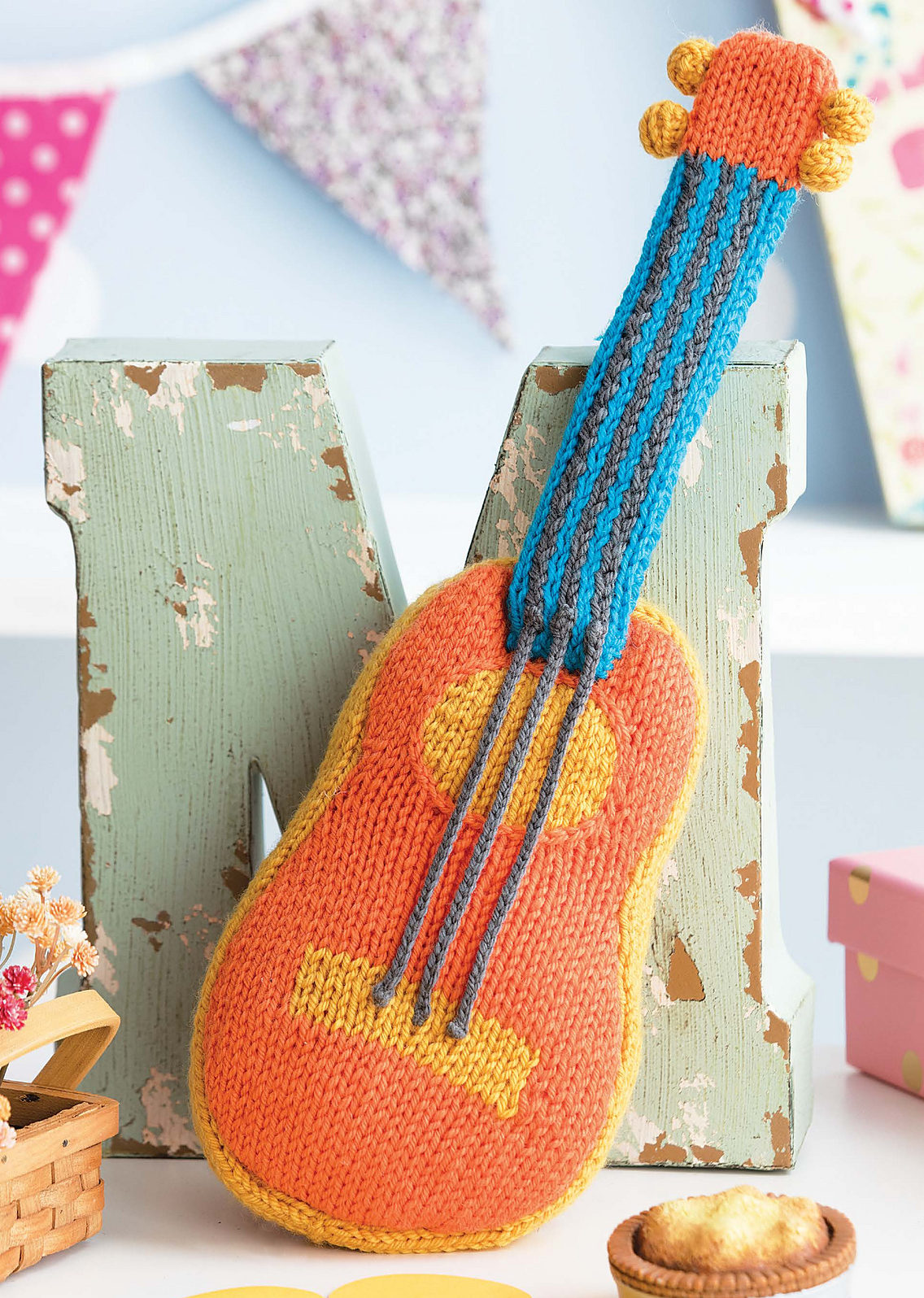 Knitting Pattern for Guitar Toy