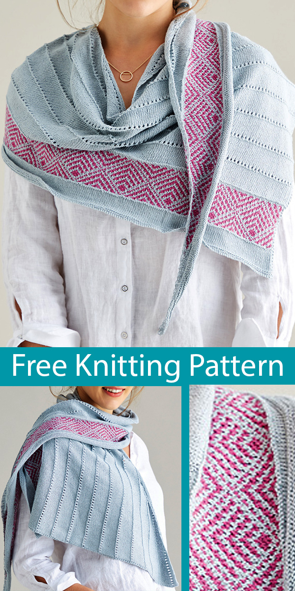Free Knitting Pattern for Habuati Shawl