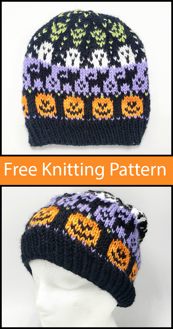 Free Knitting Pattern for Halloween Hat