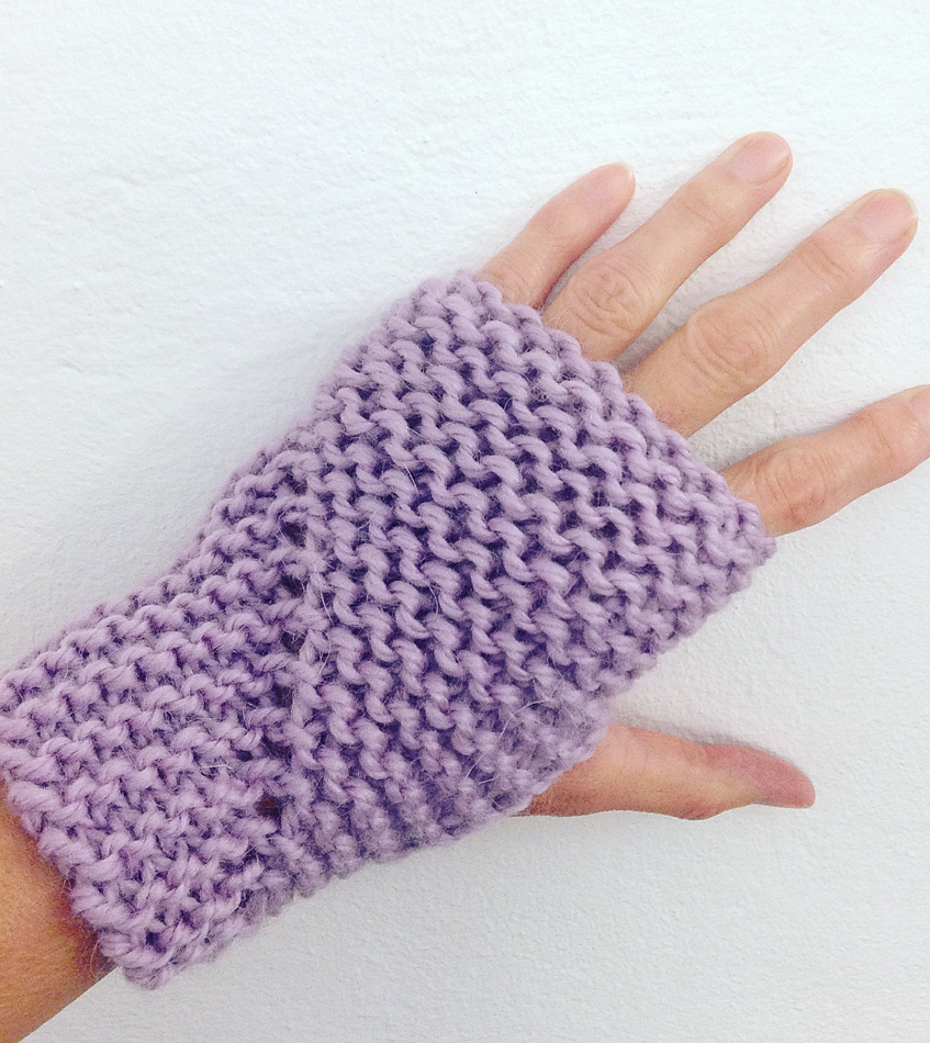 Free Knitting Pattern for Easy Hand Sleeves